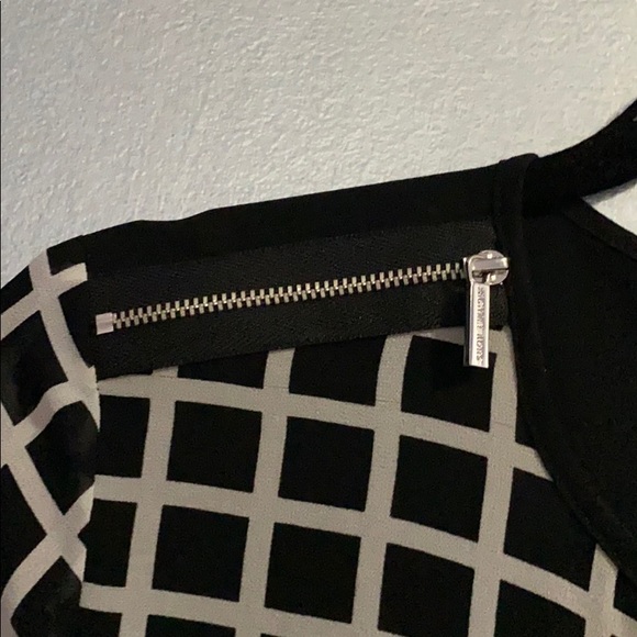 MICHAEL Michael Kors black and white check blouse - Picture 4 of 7